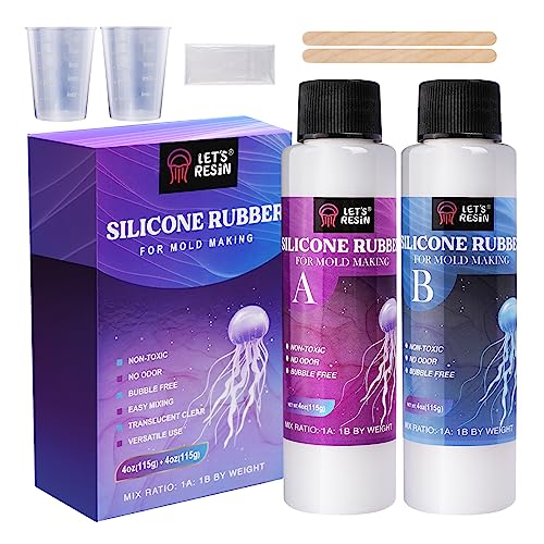Bundle Set of 16OZ Epoxy Resin Molds Silicone Kit and 8oz Silicone Mold Making Trial Kit