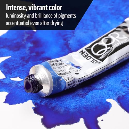 QoR Artist Watercolors by GOLDEN, Permanent Alizarin Crimson, 11 ml Tube, Professional Watercolor Paint, Transparent