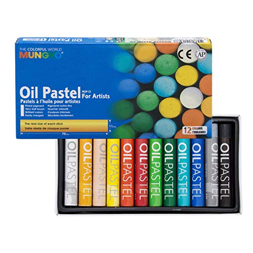 Mungyo Gallery Oil Pastels Cardboard Box Set of 12 Standard - Assorted Colors