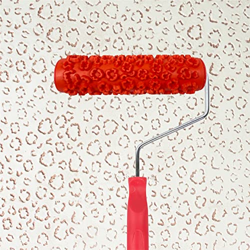 Nichiyo 7'' Texture Roller DIY Decorative Art Pattern Paint Roller Rubber Roller for Walls, Furnitures and Floors Decoration(EG322T) - color: EG322T