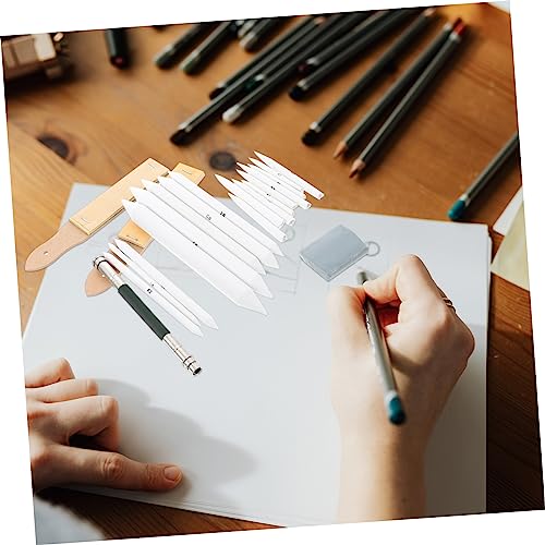 Veemoon 69pcs Blending Stumps and Tortillions Set Sandpaper Pencil Sharpener Kneaded Eraser and Pencil Extension Tool for Sketching Drawing and Shading Techniques