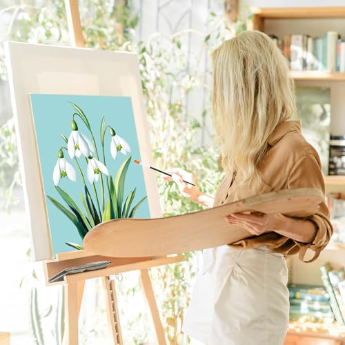 Ctosree 12 Sets Pre Drawn Canvas Kit for Painting Adults Sip and Paint Kit Art Pre Printed Canvas Bulk for Adult Date Night, Art Party & Holiday Gift(Vivid Flower,8 x 10 in) - size: 8 x 10 in, style: Vivid Flower