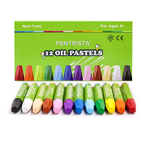 Oil Pastels,12 Assorted Colors,Oil Pastels Set Indoor Activities At Home,Soft oil Pastel Crayons Suitable for Kids Artists Beginners Art Painting Drawing - color: 12 Colors