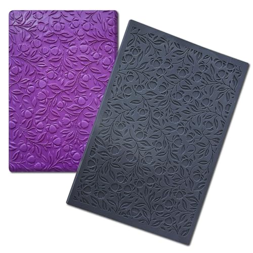Flowers Polymer Clay Texture Sheets Mats for Polymer Clay Earrings Making Swirls Floral Texture Impressions DIY Tools for Pottery Earrings Jewelry Making DIY Craft Supply