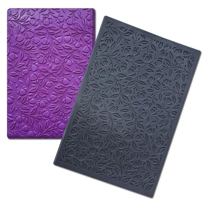 Flowers Polymer Clay Texture Sheets Mats for Polymer Clay Earrings Making Swirls Floral Texture Impressions DIY Tools for Pottery Earrings Jewelry Making DIY Craft Supply