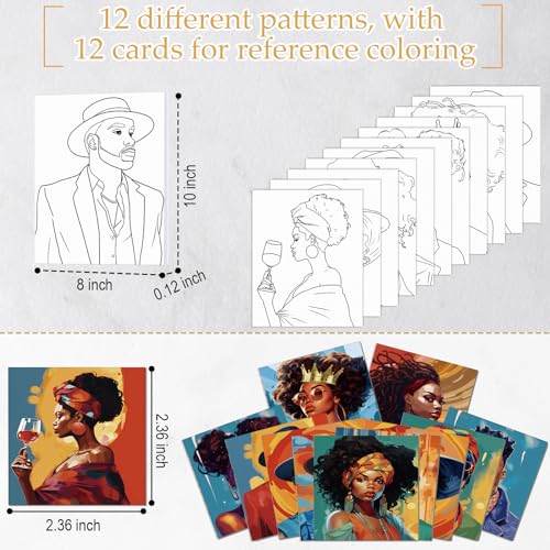 Ctosree 12 Sets Pre Drawn Canvas Kit for Painting Adults Sip and Paint Kit Art Pre Printed Canvas Bulk for Adult Date Night, Art Party & Holiday Gift(Couple,8 x 10 in) - size: 8 x 10 in, style: Couple