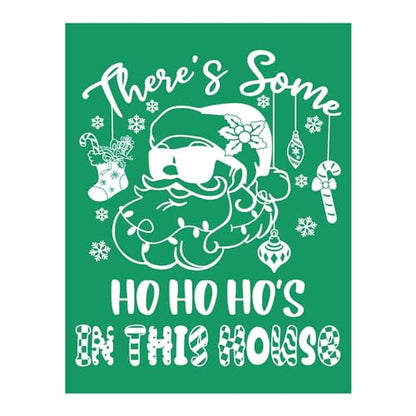 DGAGA Christmas Santa Claus Self-Adhesive Silk Screen Printing Stencils,HO HO HO Silk Screen Stencils Transfers for Craft Chalk Stencil Reusable for Painting on Wood Window Home Xmas Gift - color: Santa Claus stencils