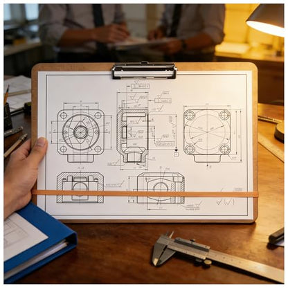 6 Pcs 11x17 Clipboard, Wooden Landscape Lap Board with Low Profile Clip & Rubber Band, Horizontal Large Art Boards for Drawing Sketching - size: 6pcs 11" x 17"