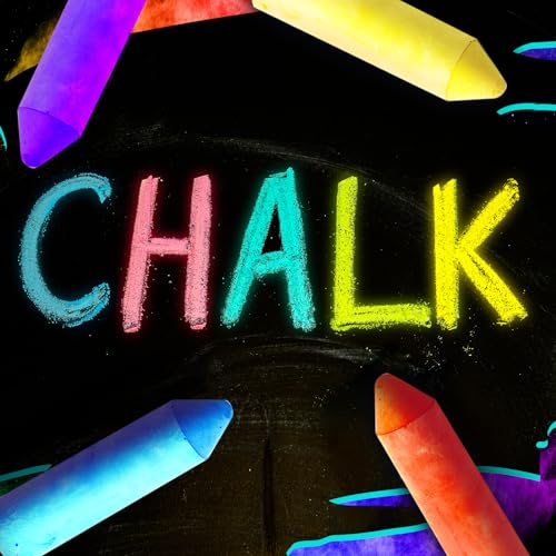 Feifeiya 30 Pcs Glow in the Dark Chalk Under Blacklight, 6 Neon Colors Washable Dustless UV Sidewalk Chalk for Black Light Party Playground Chalkboard Birthday Gift and Outdoor Drawing (Crayon) - style: Crayon