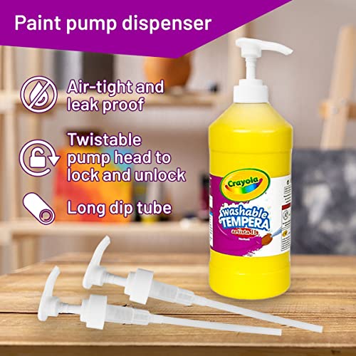 Kids Painting Set, Washable Paint for Kids with Pump Dispenser, Non Toxic Washable Finger Paints 16 oz Each Toddler Painting Supplies Gifting Bundle for Classroom - color: Paint with Paint Pumps