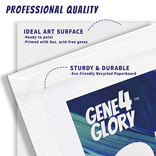 Canvases for Painting Super Value 8 x 10 inch-40 Pack, Artist Blank Canvas Boards- Oil & Acrylic Painting Canvas Panels - size: 8"x10"
