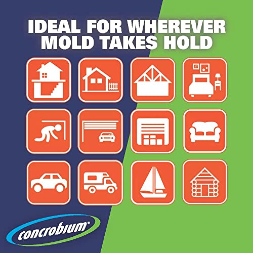 Concrobium Mold Control Aerosol, 14.1 oz – Eliminates & Prevents Mold – EPA Registered, Bleach-Free, Odorless, VOC-Free – For Indoor & Outdoor Surfaces, Mid-Sized Jobs, and Hard-to-Reach Areas - size: 14.1 Fl Oz (Pack of 1), style: Spray