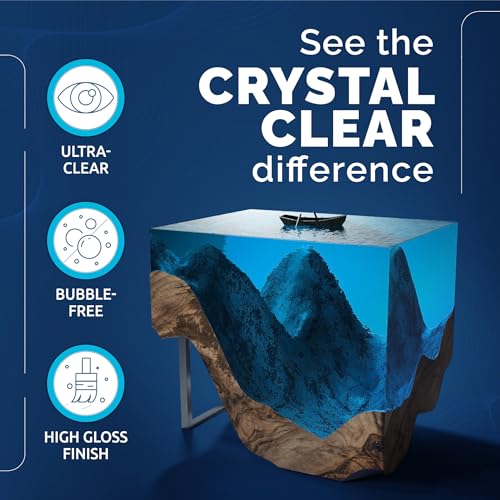 CRAFT RESIN Deep Pour Epoxy Resin Kit 51 Oz – for 2” Pours, Casting Resin Epoxy for River Tables, Wood, Flower Preservation & DIY Crafts – Crystal Clear & Bubble Free, UV Resistant & Food Safe - size: 51 Oz