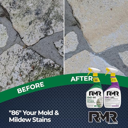 RMR Brands DIY Mold & Stain Remover Bundle, Complete Mold Killer & Mildew Prevention Kit, Disinfectant Spray, Includes 2-32 fluid ounce Bottles - size: 32 Fl Oz (Pack of 2)