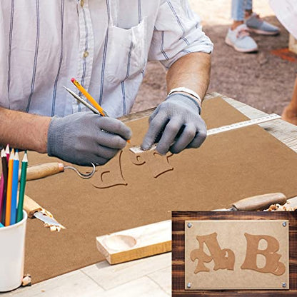 Bucherry 10 Pcs 3 mm Craft Wood Plywood 1/8 x 12 x 20 Inch MDF Board Laser Medium Density Fiberboard Panels for Laser Cutting Cardboard Sheets, DIY Projects, Drawing, Painting, Wood Engraving