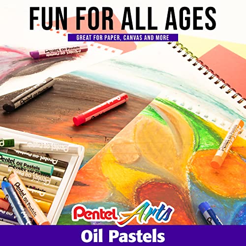 Pentel Oil Pastels - 50 Color Set (PHN-50)