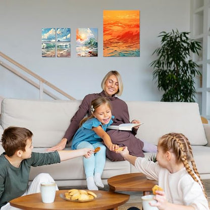 Halobios 6 Packs Stretched Canvases for Painting with 4x4in, 5x7in, 11x14in Canvas, Blank Canvases for Acrylics, Oils & Other Painting Media, 5/8 Inch Profile 100% Cotton Artist Framed Canvas - size: 6 Pack Mixed - 11×14IN 5×7IN 4×4IN