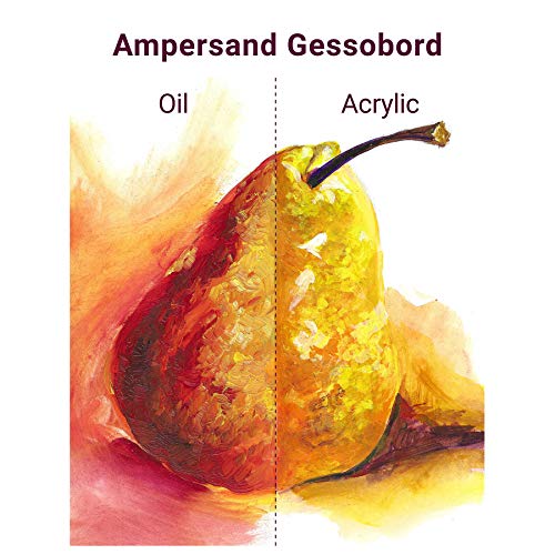 Ampersand Gessobord for Acrylic, Oil and Mixed Media, 1/8 Inch Depth, 6X6 Inch, Pack of 4 (GBS066) - size: 6X6 Pack of 3, style: 1/8 Inch Depth