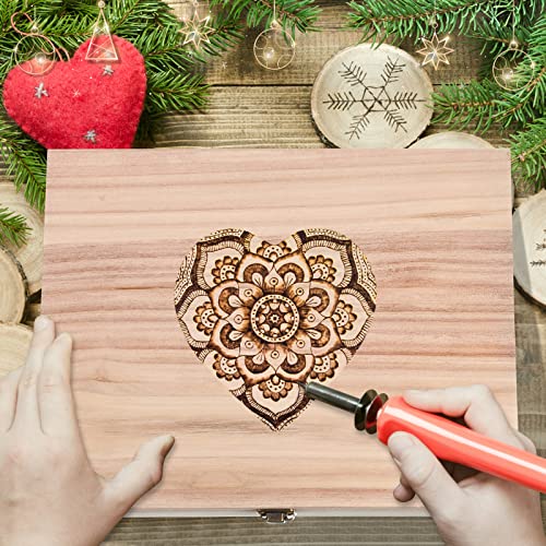Yookeer 8 Pieces Unfinished Wooden Boxes with Hinged Lid Bulk Wood Box for Crafts Rectangle Keepsake Front Clasp Wooden Storage for Crafts Paint DIY Hobby Jewelry Arts, 6 x 3.7 x 2 Inch