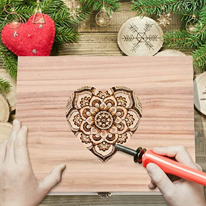 Yookeer 8 Pieces Unfinished Wooden Boxes with Hinged Lid Bulk Wood Box for Crafts Rectangle Keepsake Front Clasp Wooden Storage for Crafts Paint DIY Hobby Jewelry Arts, 6 x 3.7 x 2 Inch