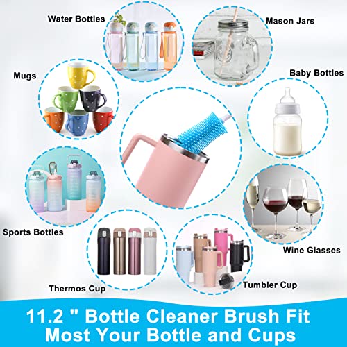XANGNIER 3 Pack Water Bottle Cleaner Brush Kit-Cleaning Set for Sports Water Bottle, Baby Bottles, Tumbler Cup Bottle Cleaner Brush - size: 3 pack