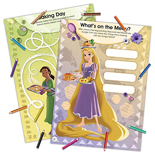 Disney Princess Official Activity Book with Mini Pencils 45648 Bendon - style: Disney Princess Coloring with Colored Pencils