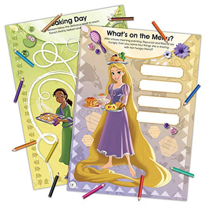 Disney Princess Official Activity Book with Mini Pencils 45648 Bendon - style: Disney Princess Coloring with Colored Pencils