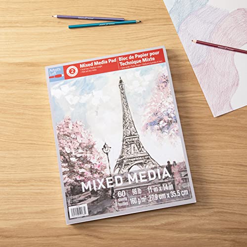 Mixed Media Medium Weight Paper Pad by Artist's Loft™, 11”; x 14”;