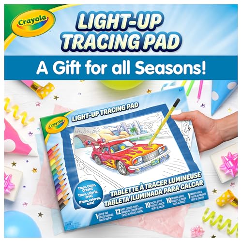 Crayola Light Up Tracing Pad - Blue, Drawing & Tracing Projector for Kids, Sketching Light Box Table, Toys for Kids, Gift for Girls & Boys, Ages 6+ - style: Blue