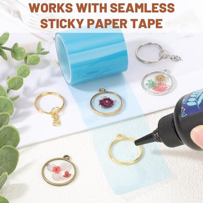 Gartful Open Bezels for Resin Jewelry Making, Hollow Frame Pendants with Jump Rings, Craft Bezels for Necklace, Earrings - style: Circle - 30PCS