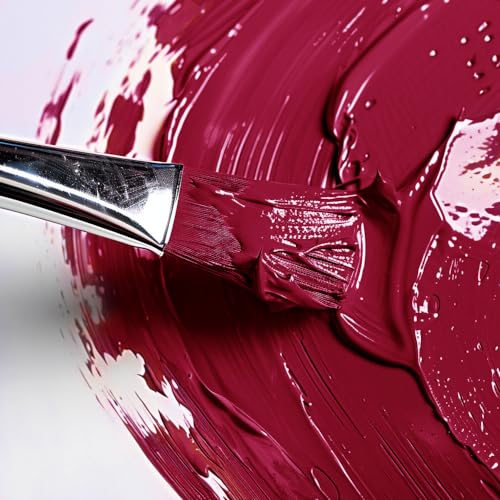 Mont Marte Discovery School Acrylic, Crimson, 1/2 Gallon (2 Liter). Ideal for Students and Artists. Excellent Coverage and Fast Drying. Pump Lid Included. - color: Crimson