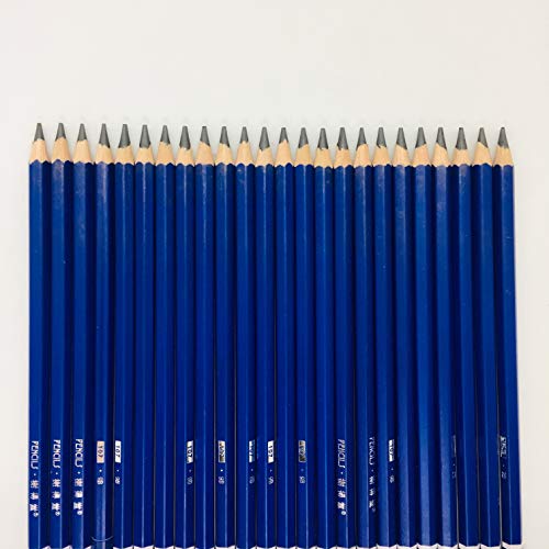 XDT#9B Drawing Pencils 24 Piece Set, Pro Art Graphite Sketching&Shading Supplies, Ideal For Kid Beginner Student Adults Artist - color: 9B 24 Pc Set