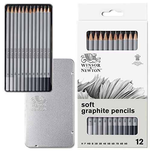 Winsor & Newton Studio Collection Artist Pencils, Graphite Pencils, Set of 12 - style: 12 Graphite Pencils