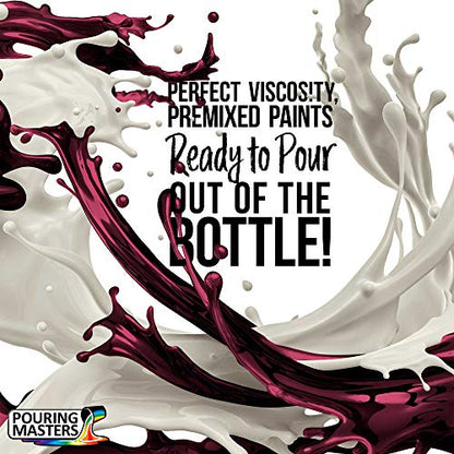 Pouring Masters Romance Novel Red Ready to Pour Acrylic Pouring Paint - Premium 32-Ounce Pre-Mixed Fluid Acrylic Paint - Fluid Art Supplies for Canvas, Wood, Paper, Tile & Rocks