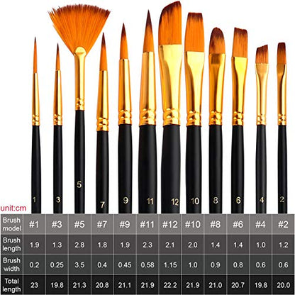 ESRICH Acrylic Paint Set,46 Piece Professional Painting Supplies with Paint Brushes, Acrylic Paints, Easel, Canvases, Palette, Paint Knives, Brush Cup and Art Sponges for Hobbyists and Beginners - color: 24color