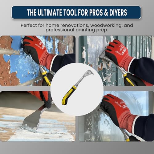 Heavy-Duty Paint Scraper Tool – 2.0-INCH Wide Tungsten Carbide Blade, Professional Grade Glue, Putty & Coating Remover with Comfort Non-Slip Ergonomic Handle - style: 2.0"Blade