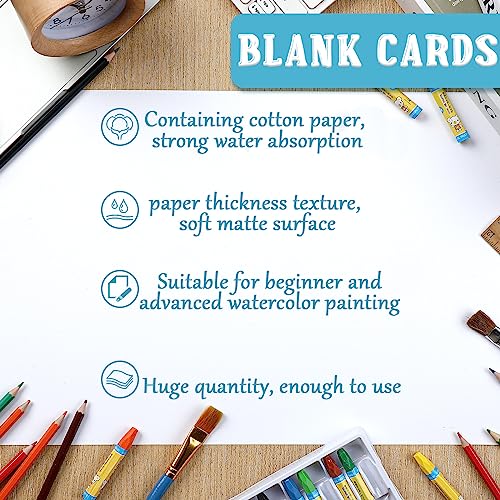 Spiareal 100 Sheets 12 x 18 Inch Watercolor Paper Bulk 140 Lb/300 GSM White Construction Paper Cold Press Blank Cotton Art Paint White Color Pad Artists Drawing Cards - size: 12 x 18 Inch