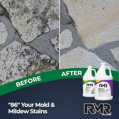 RMR Brands DIY Mold Remover Bundle - Complete Mold Killer & Stain Remover Bundle - Mold and Mildew Prevention Kit, Disinfectant Spray, Includes 2-1 Gallon Bottles - size: 128 Fl Oz (Pack of 2)