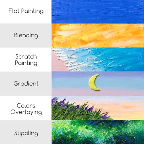 MEEDEN Soft White Oil Pastels: 6 Pcs Oil Pastels for Artists Beginners Adults - Smooth Oil Pastel Crayons for Art Supplies, Painting, Drawing, Blending, Layering, Shading - style: 6 White Colors