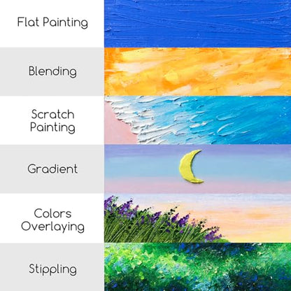 MEEDEN Soft White Oil Pastels: 6 Pcs Oil Pastels for Artists Beginners Adults - Smooth Oil Pastel Crayons for Art Supplies, Painting, Drawing, Blending, Layering, Shading - style: 6 White Colors
