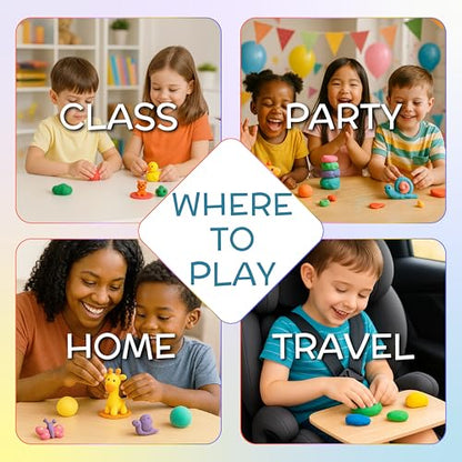 Air Dry Clay Kit 96 Colors for Kids, Lightweight and Non-Sticky Modeling Clay with Sculpting Tools and Storage Bags, DIY Arts and Crafts Gift for Boys and Girls Ages 3+