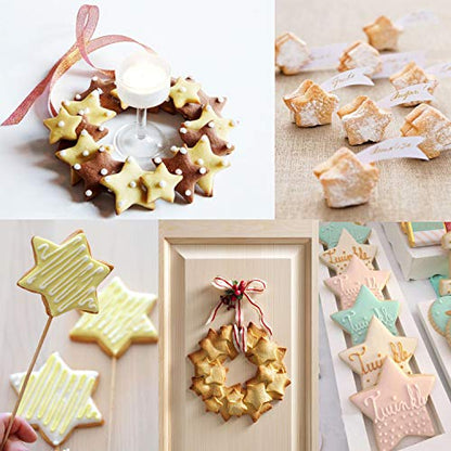 Stars Cookie Cutter, Pack of 5 - style: B-Star