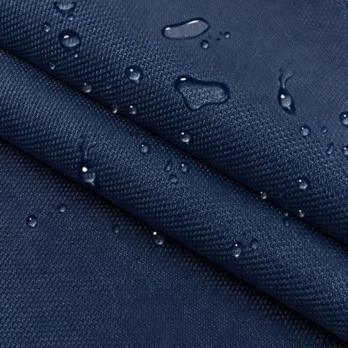 Waterproof Canvas Cloth Fabric by The Yard 60" W 600D Oxford Polyester Upholster Fabric Water Resistant Material for Outdoor Furniture Chair Cushion Cover DIY Sewing (3 Yards, Navy Blue) - color: Navy Blue, size: 3 Yards