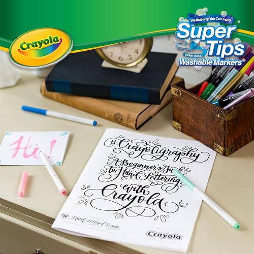 Crayola Super Tips Marker Set (100ct), Fine Point Washable Markers, Teacher Must Haves, Back to School Supplies for Kids & Adults, Art Supplies, Ages 3+ - size: 1 Count (Pack of 1)