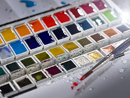 Van Gogh Watercolor Paint Set, Metal Tin, 48-Half Pan - color: 48 General (Metal Tin), style: Half Pan