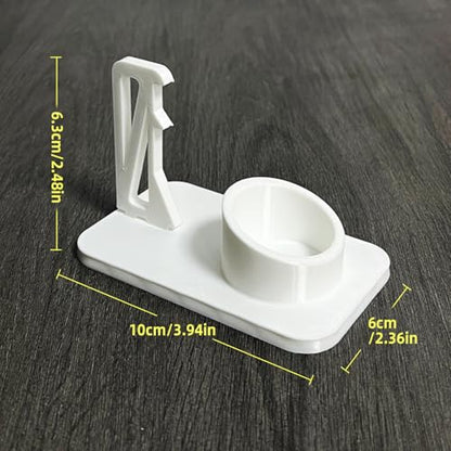 Paint Storage Rack Paint Holder for Miniature Models with Brush Drying Rack and Secure Bottle Slot Organizers - color: White