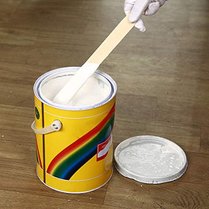 KINJOEK 200 PCS 14 Inch Length Paint Sticks, Premium Wood Multi-Purpose Flat Unfinished Wooden Crafts Sticks Paddles Stirrers Bulk for Paint Mixing, Wall Stirring, Wood Crafts, Garden Plant - size: 200PCS 14"