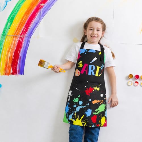 Artist Apron for Kids, Waterproof Painting Artist Apron with Pockets, Artist Costume for Kids, Artist Painter Lover Gifts for Boys and Girls Art Student, Artist, Painter