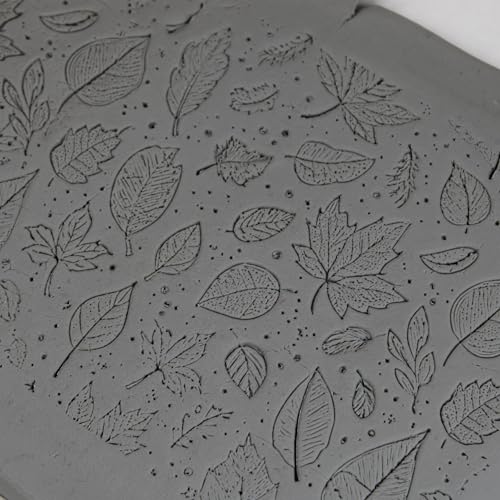 Falling Leaves Clay Texture Roller 4" for Polymer Clay - color: Falling Leaves Roller