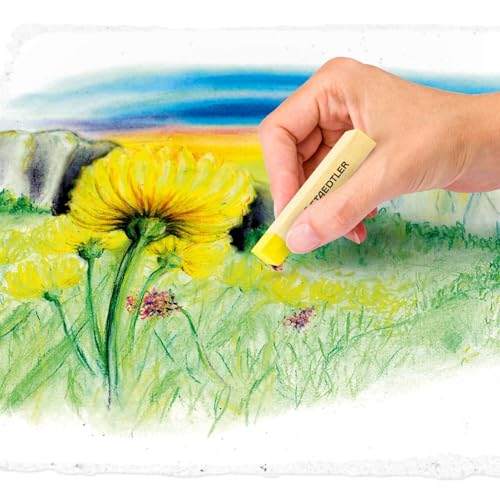 Staedtler Karat Premium Quality Soft Pastel Chalks Set of 12 colors in Heavy-Duty Cardboard Storage Case (2430C12) - size: 12 Count (Pack of 1)